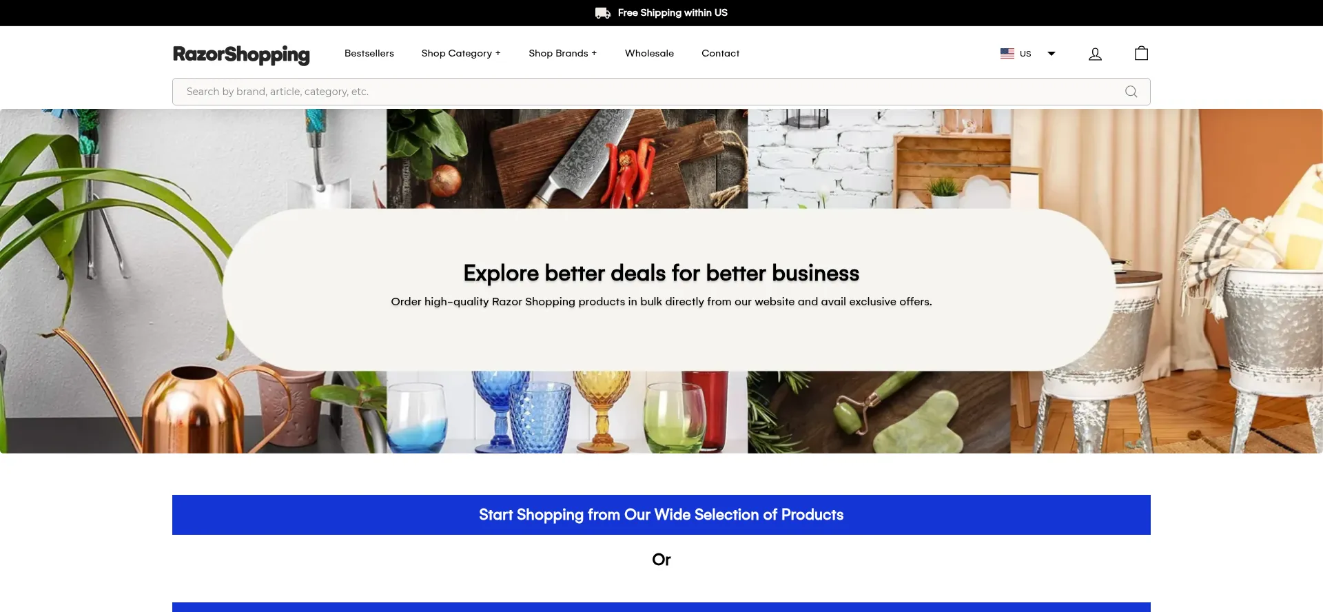 Razor-shopping.com Screenshot