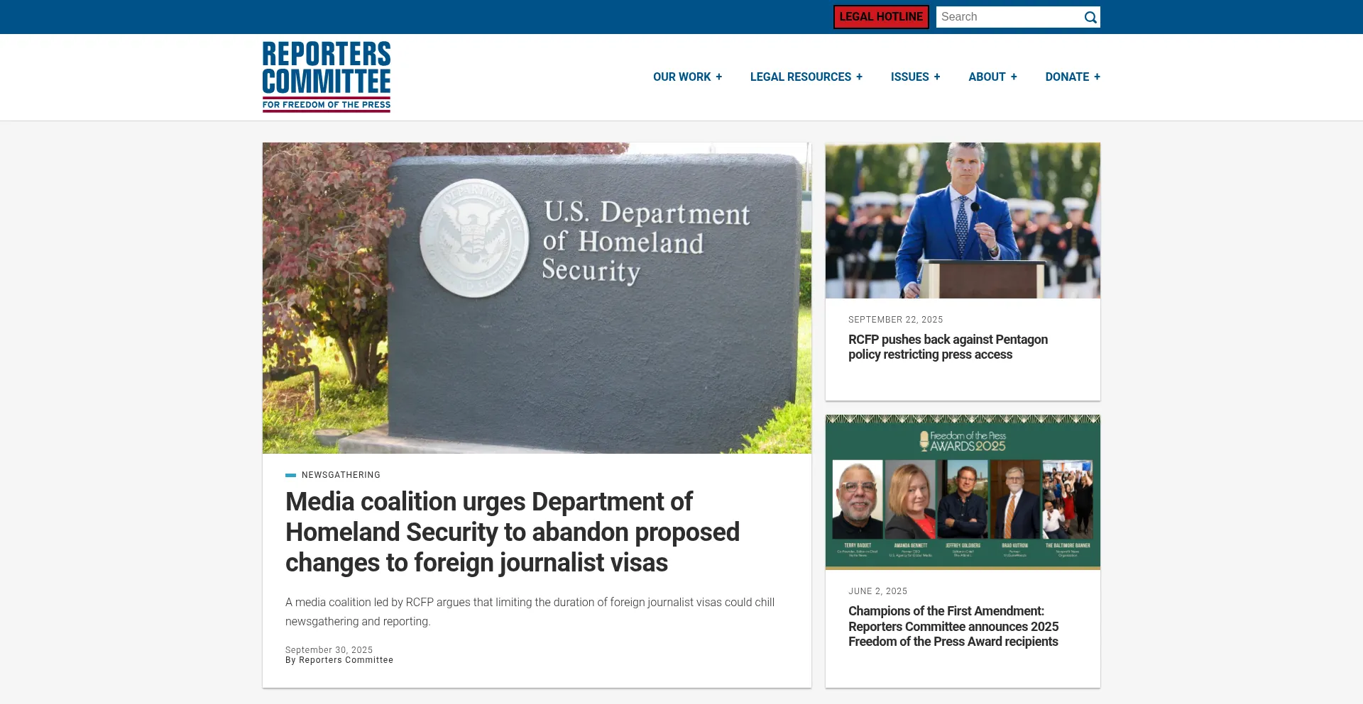 Rcfp.org Screenshot
