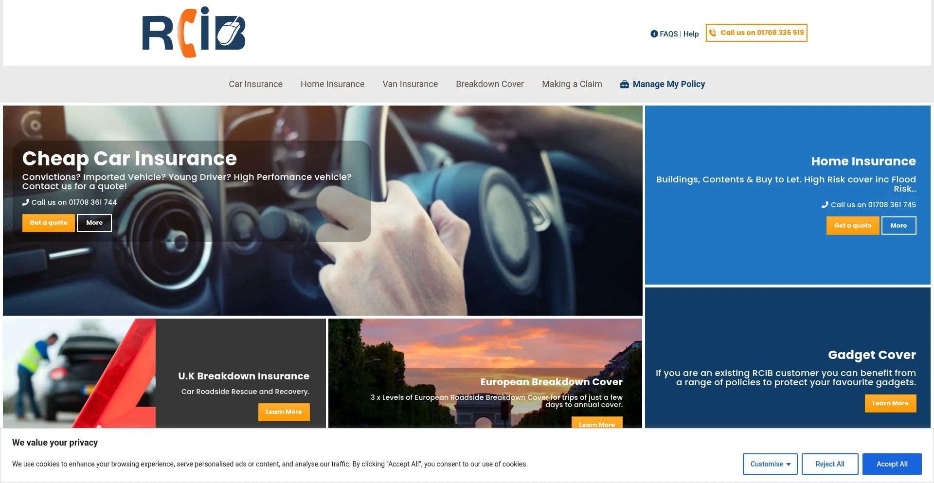 Rcib.co.uk Screenshot