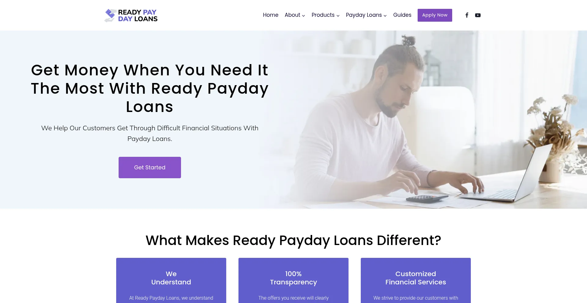 Readypaydayloans.com Screenshot