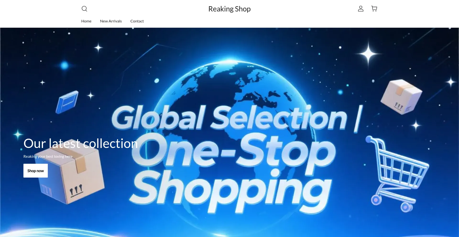 Website screenshot of Reaking.com
