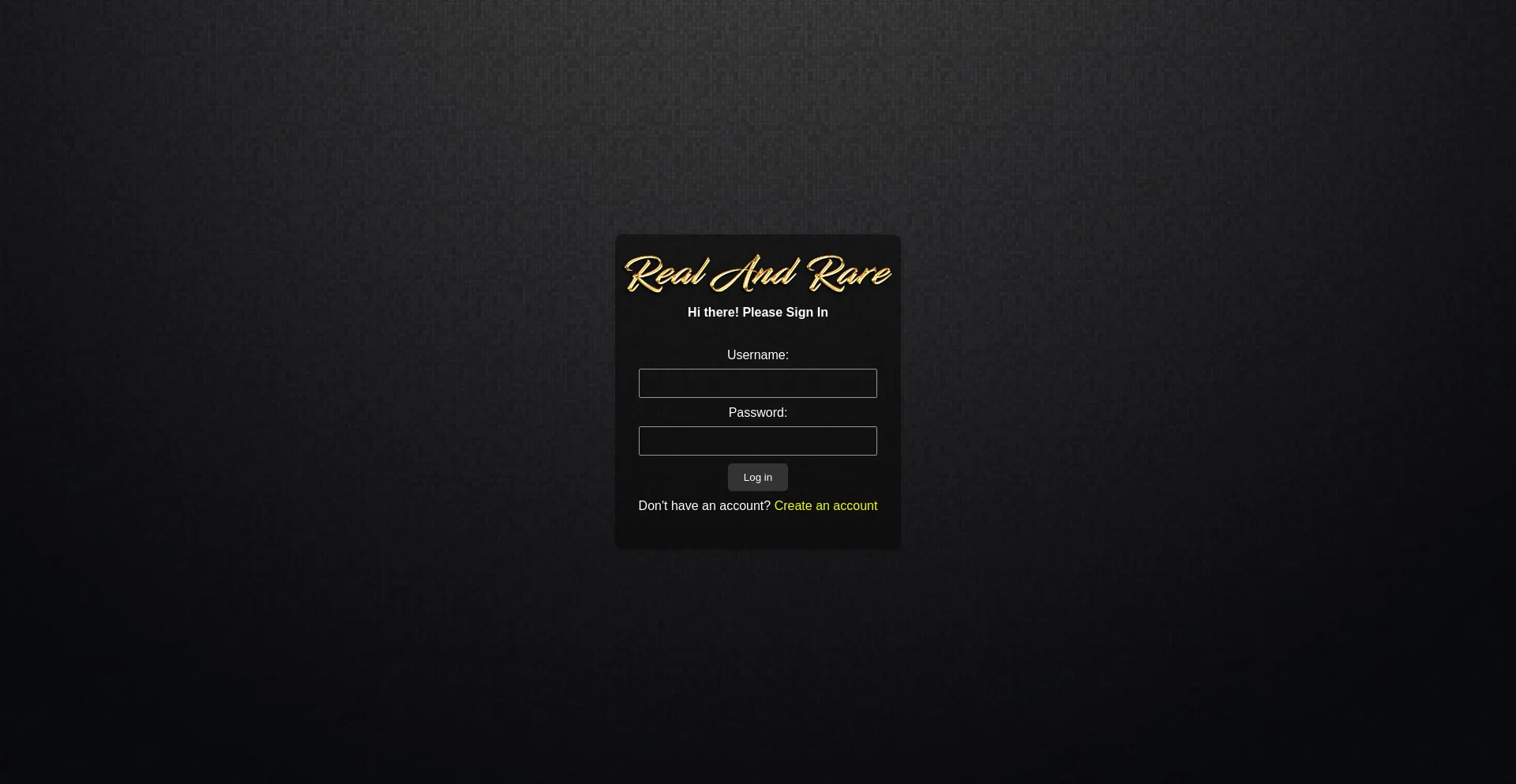 Website screenshot of Realandrare.biz