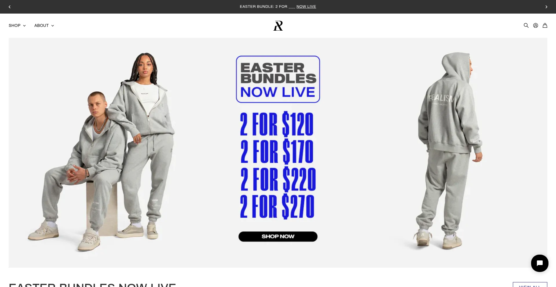 Website screenshot of Realismclo.com