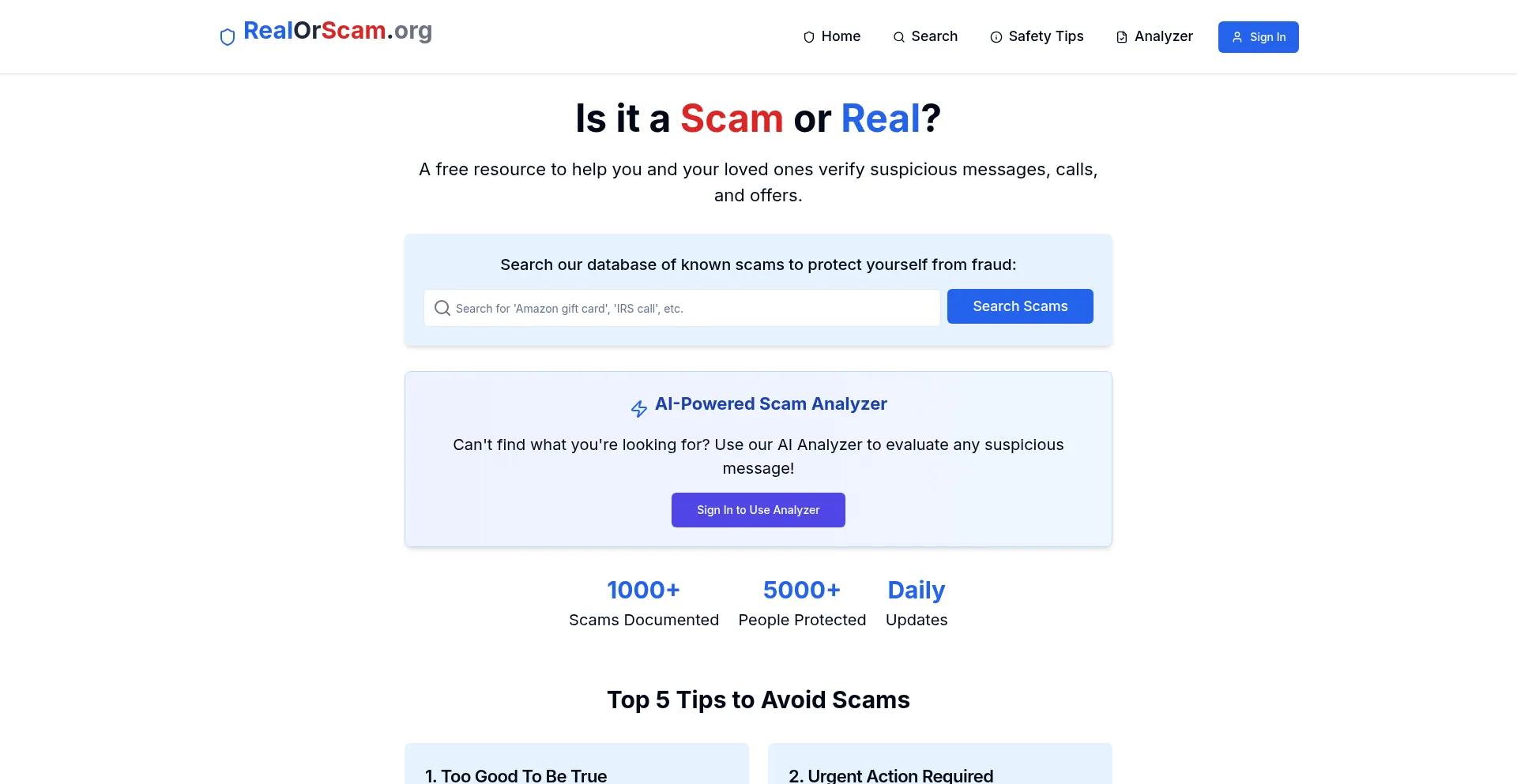 Realorscam.org