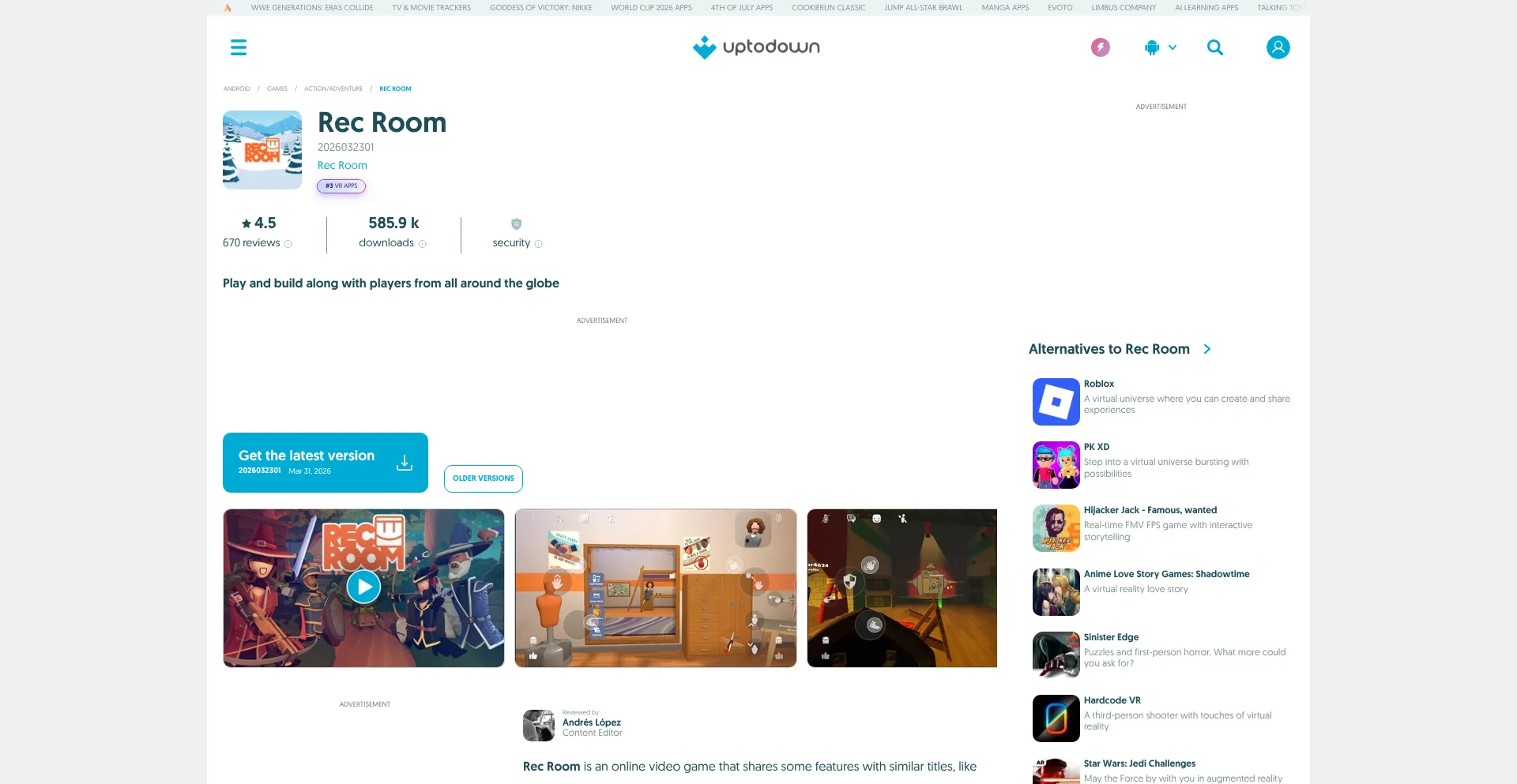 Rec-room.en.uptodown.com
