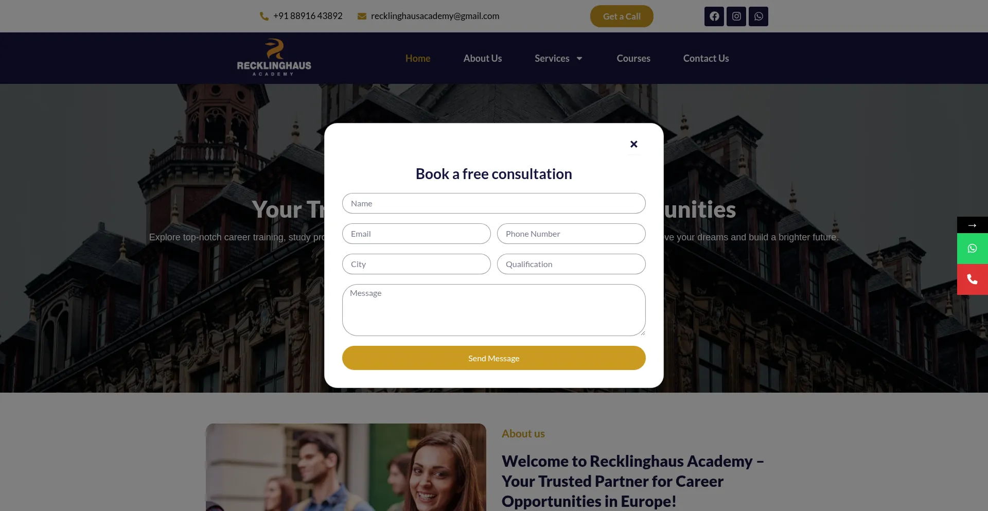 Recklinghausacademy.com