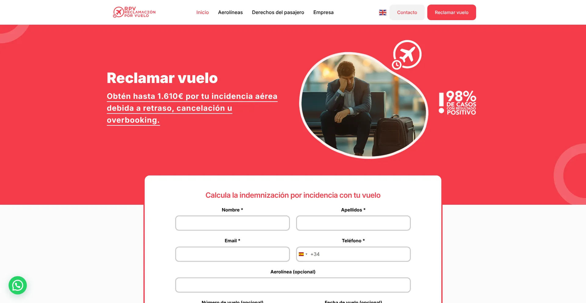 Reclamacionporvuelo.com 安全可靠吗？