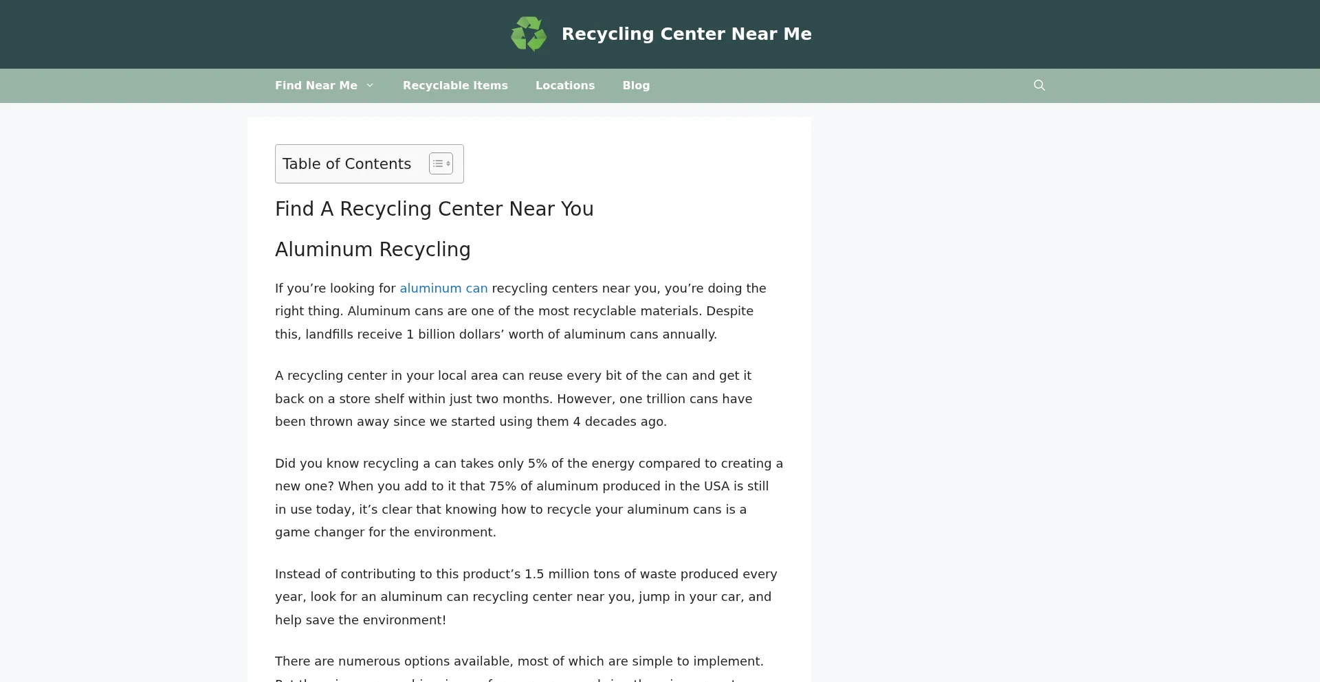 Recyclingcenternear.me