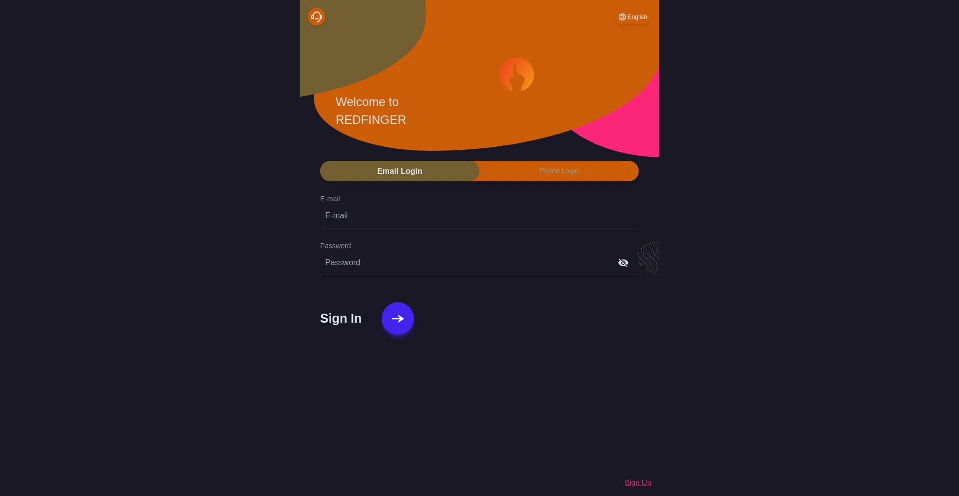 Website screenshot of Redfingercd.com