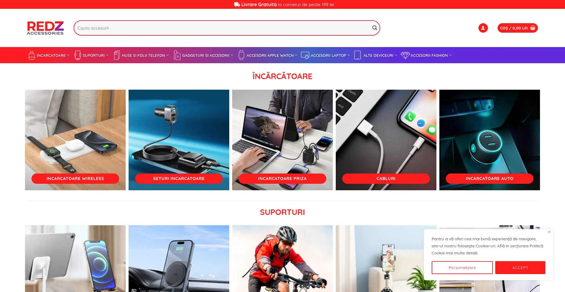 Website screenshot of Redz.ro