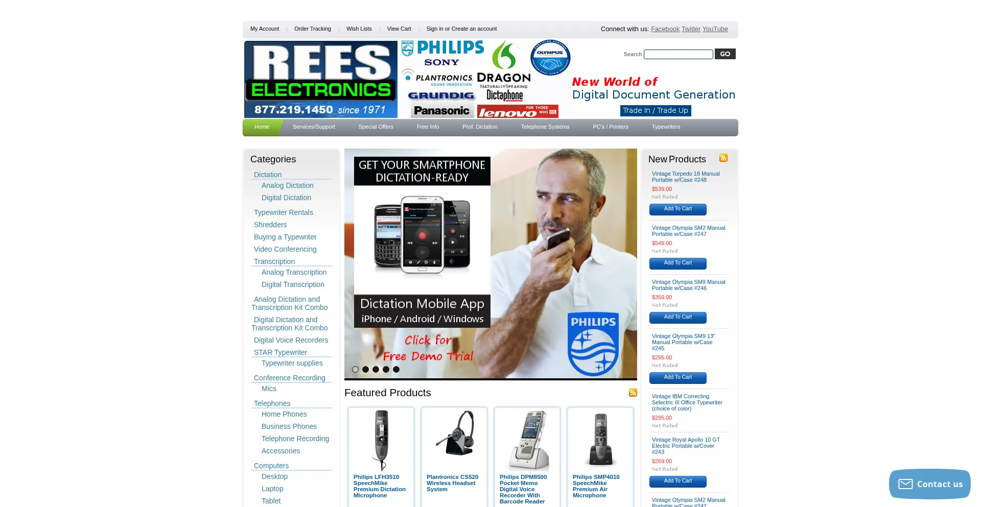 Reeselectronics.com Screenshot