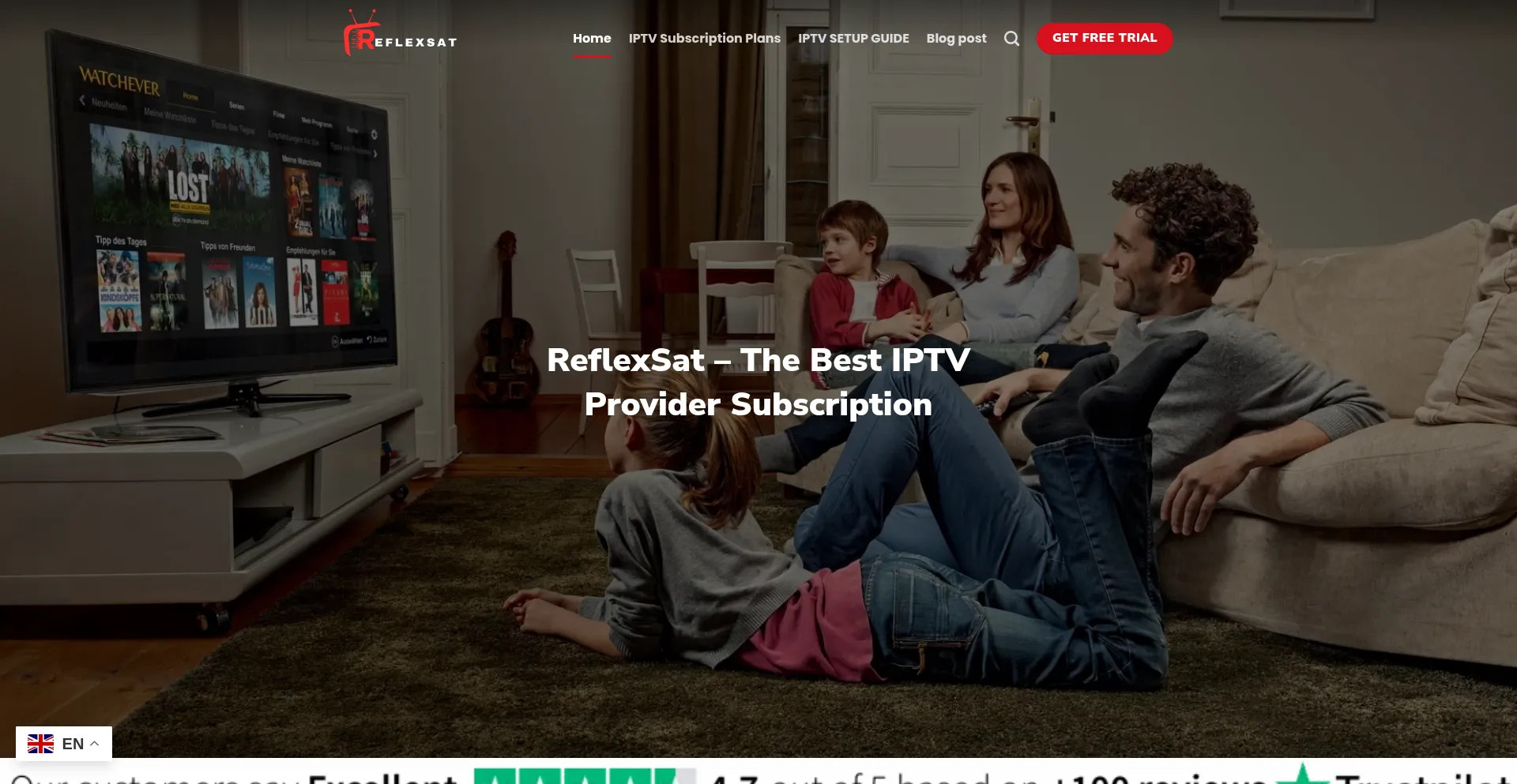 Website screenshot of Reflexsat.com