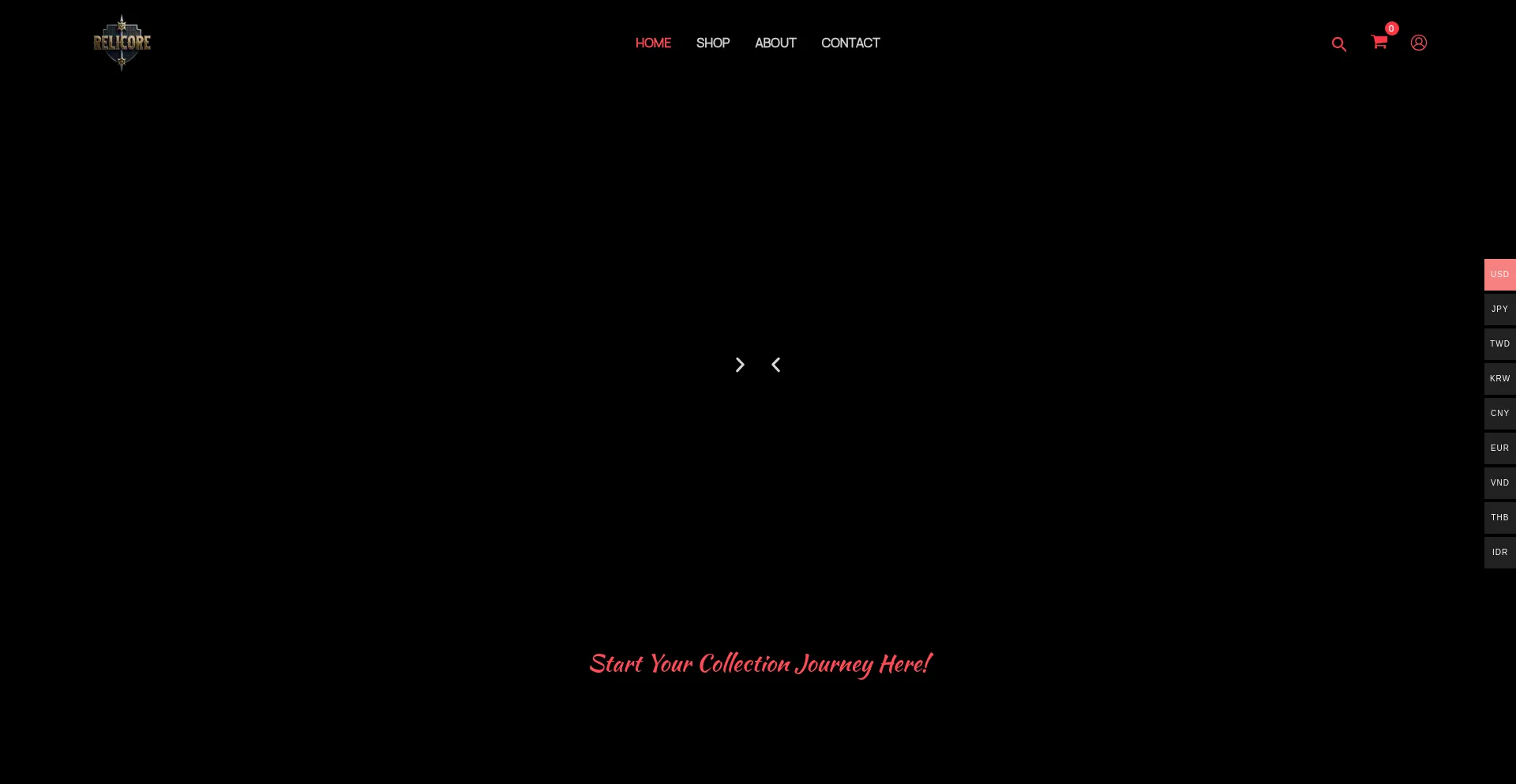 Website screenshot of Relicorepro.com