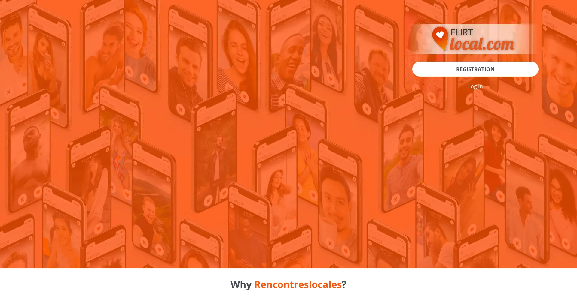 Website screenshot of Rencontreslocales.com