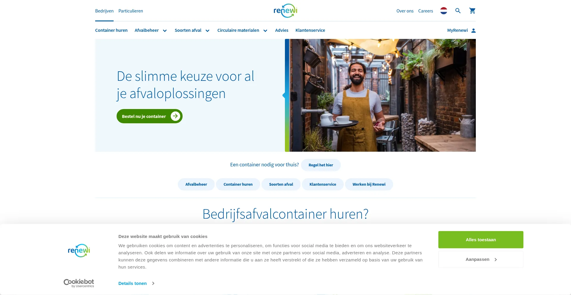 Renewi.be Screenshot