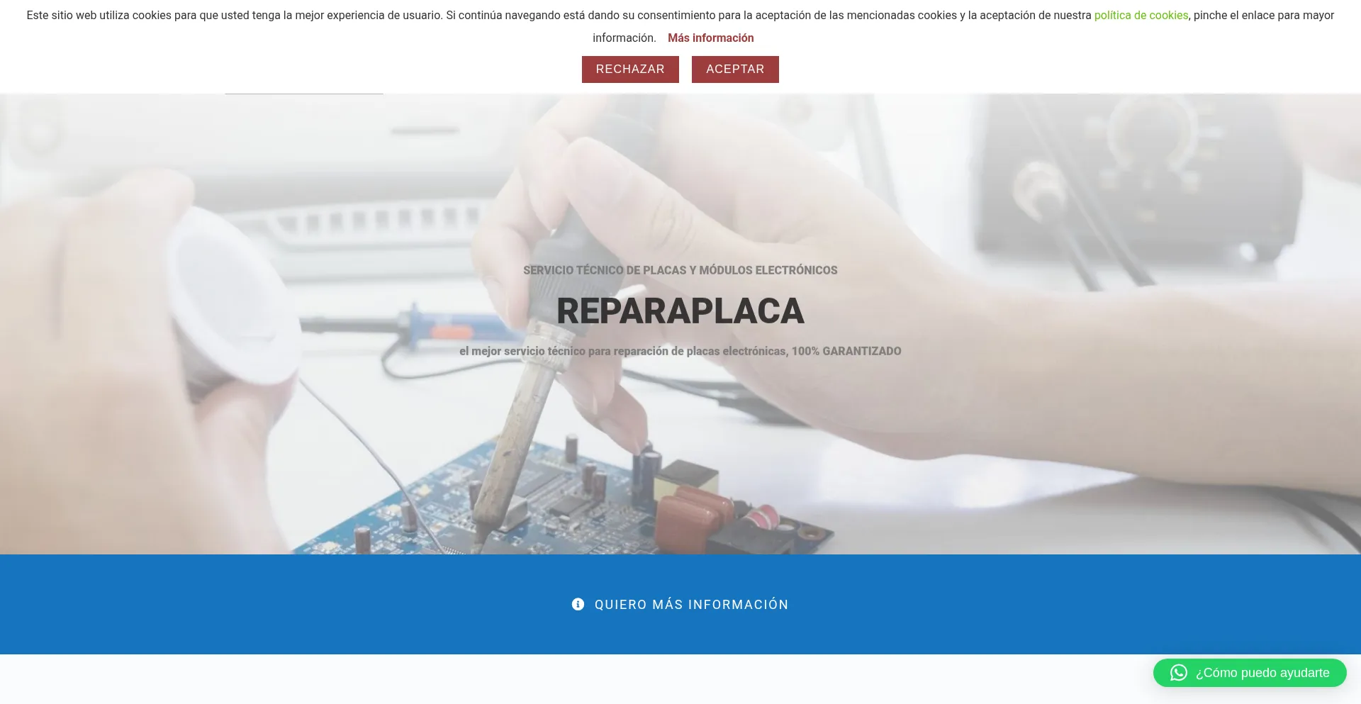 Reparaplaca.es Screenshot
