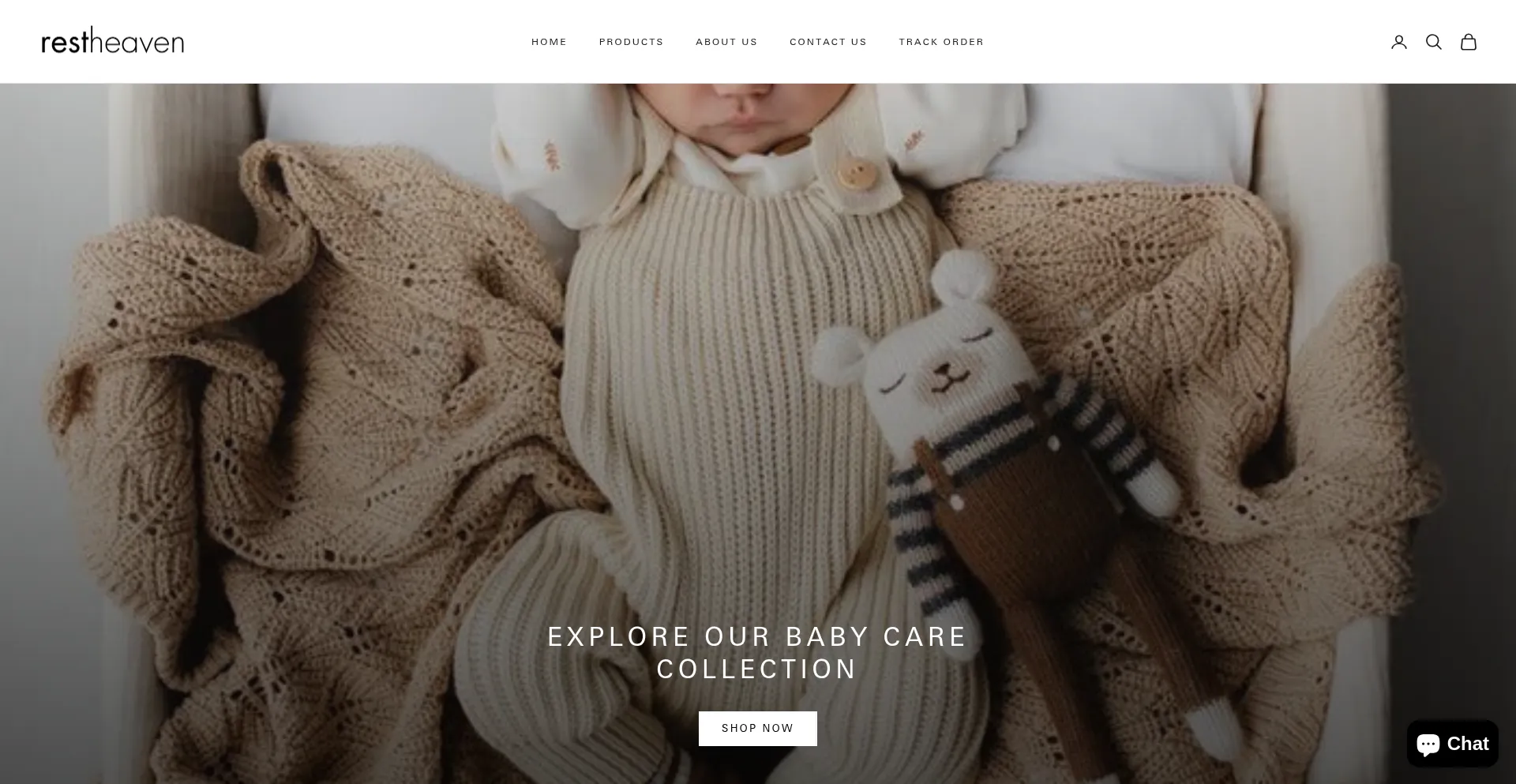 Website screenshot of Restheaven.com