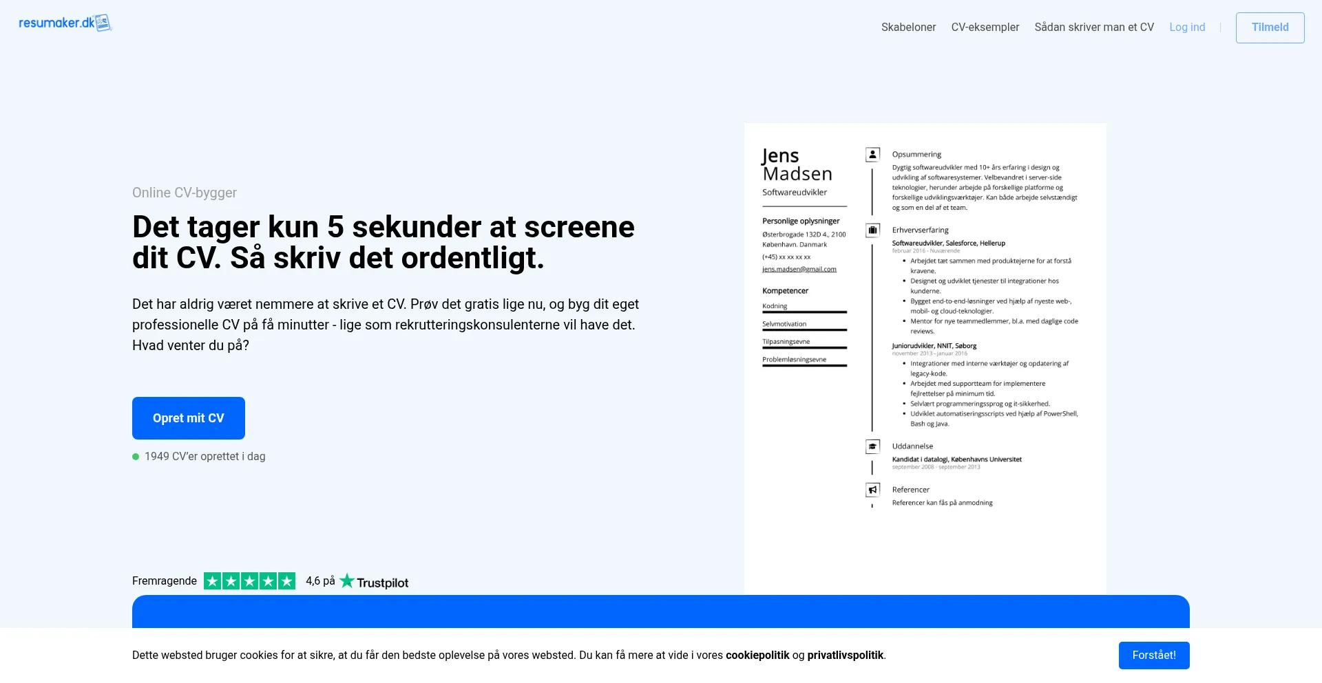 Resumaker.dk 安全可靠吗？