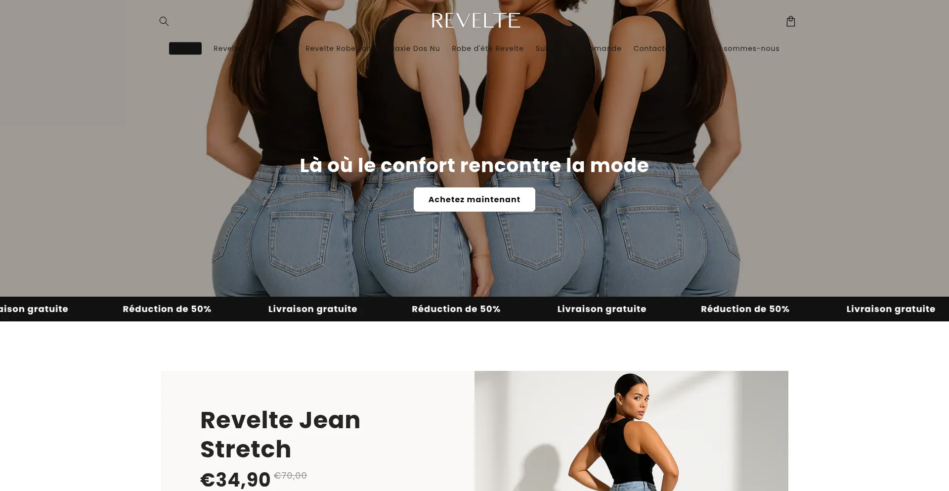 Website screenshot of Reveltefrance.com