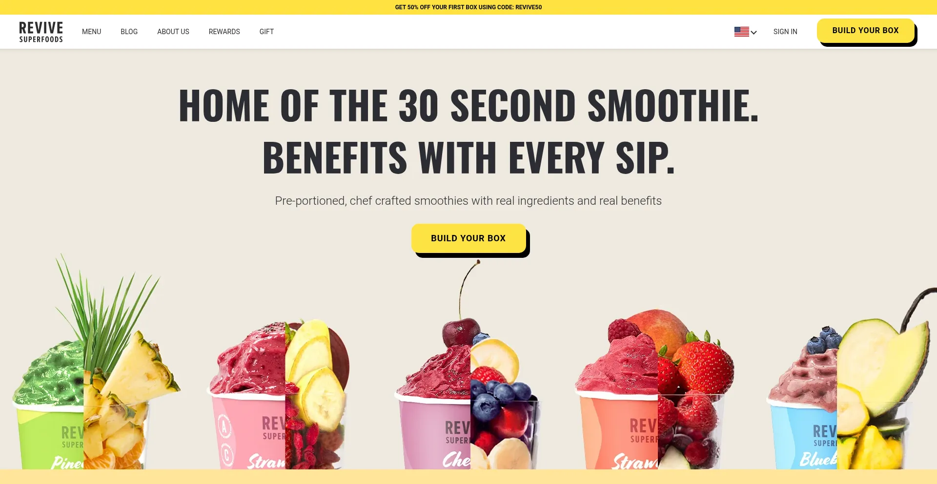 Revivesuperfoods.com Screenshot