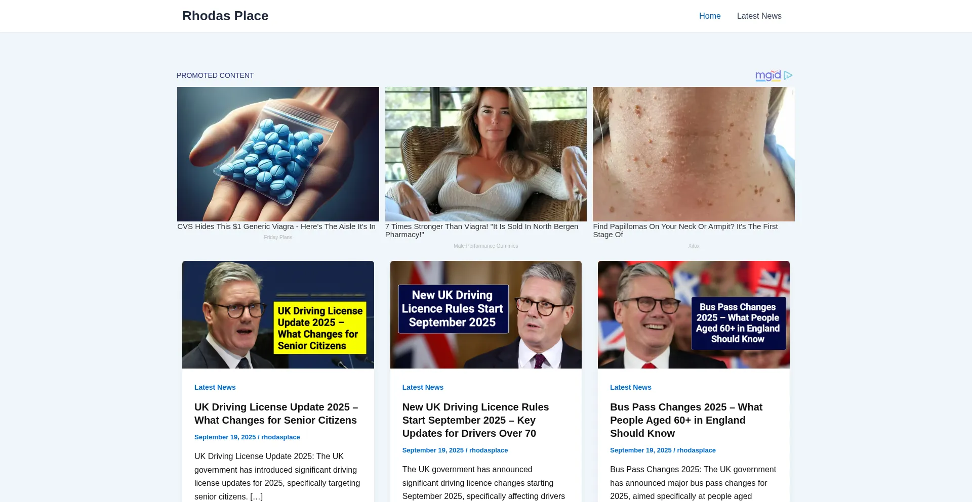 Rhodasplace.com Screenshot
