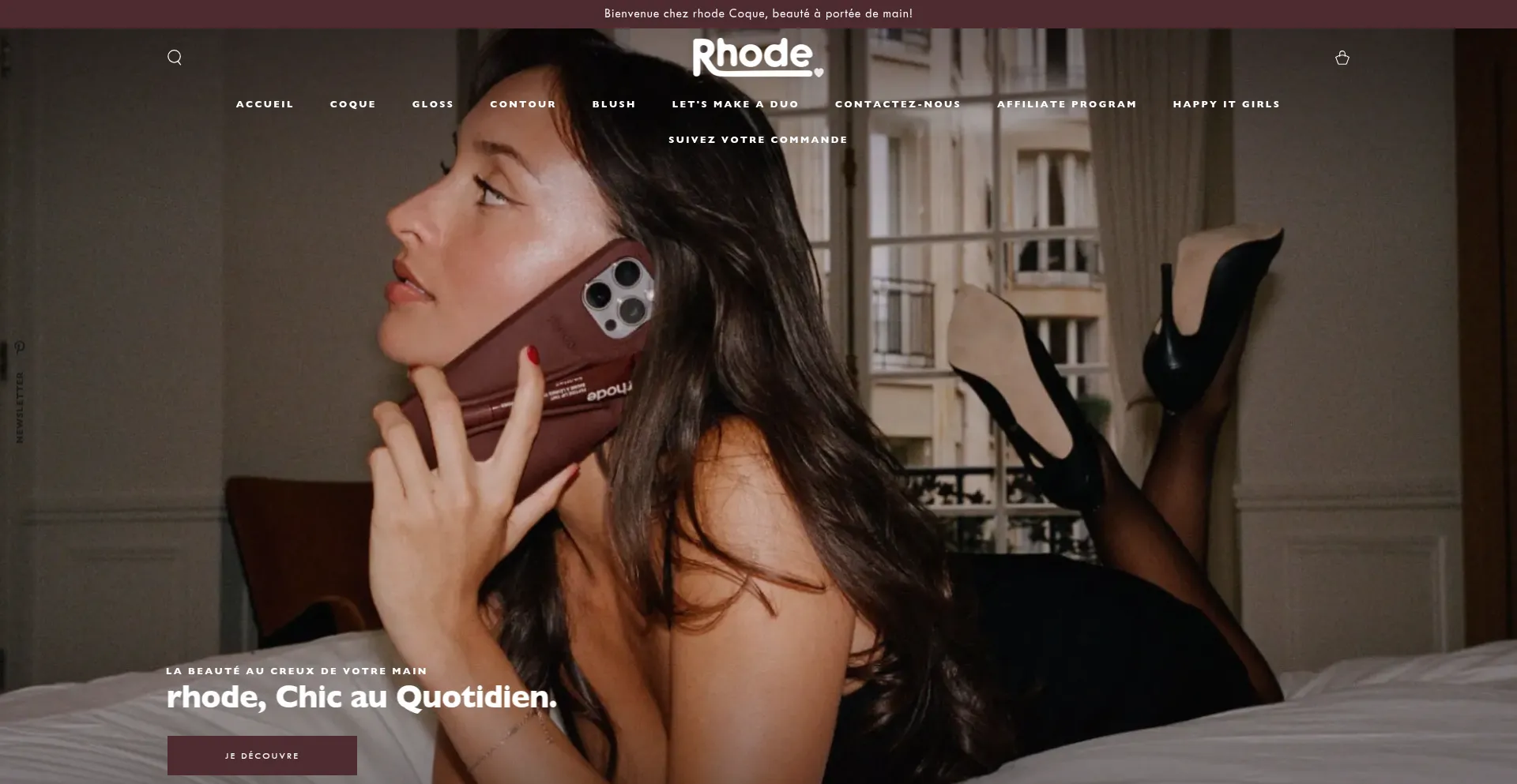 Website screenshot of Rhodecoque.com