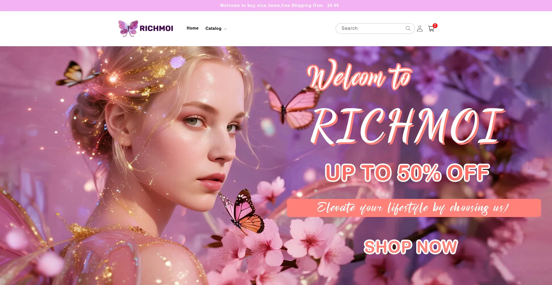 Website screenshot of Richmoi.com