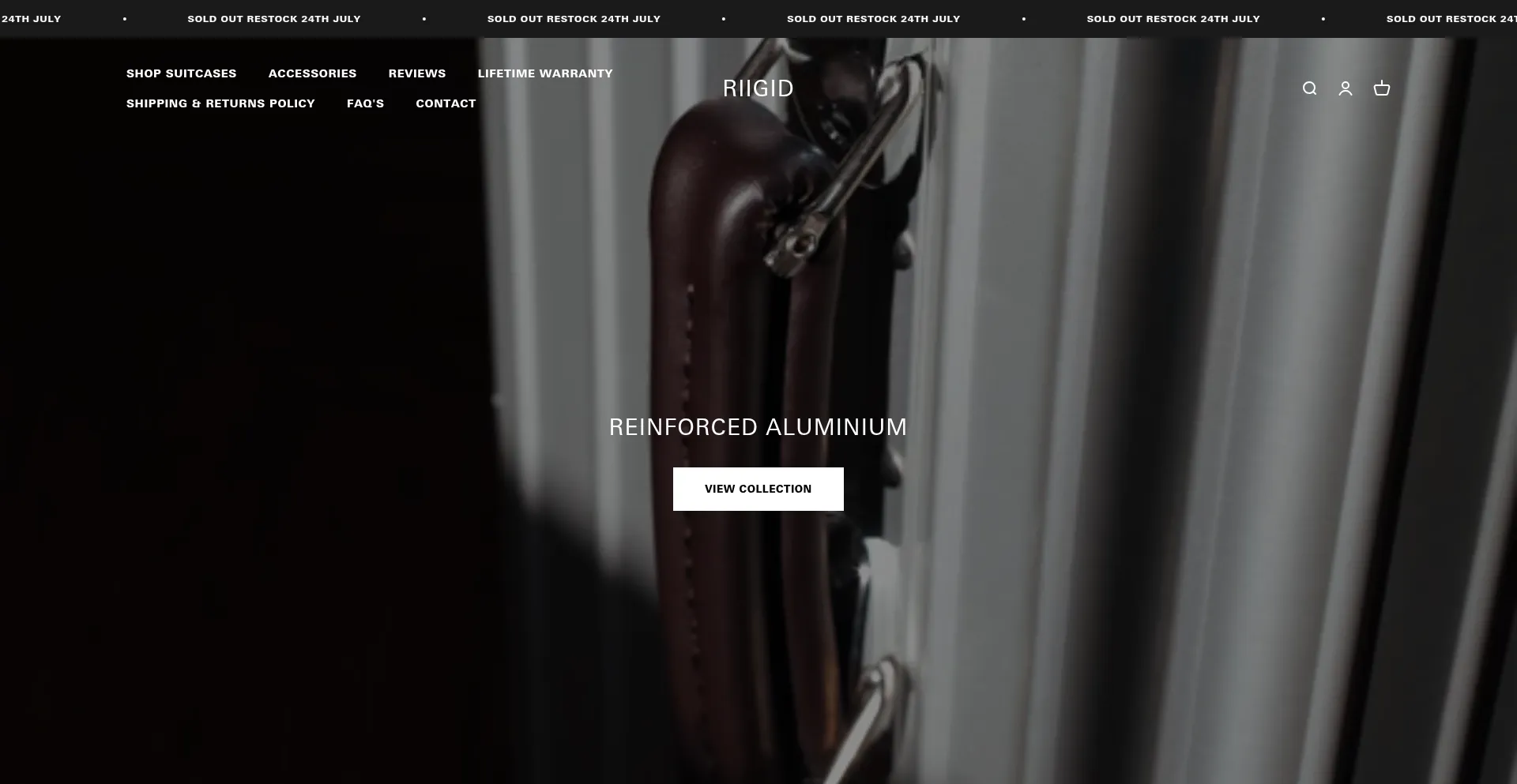 Website screenshot of Riigid.com