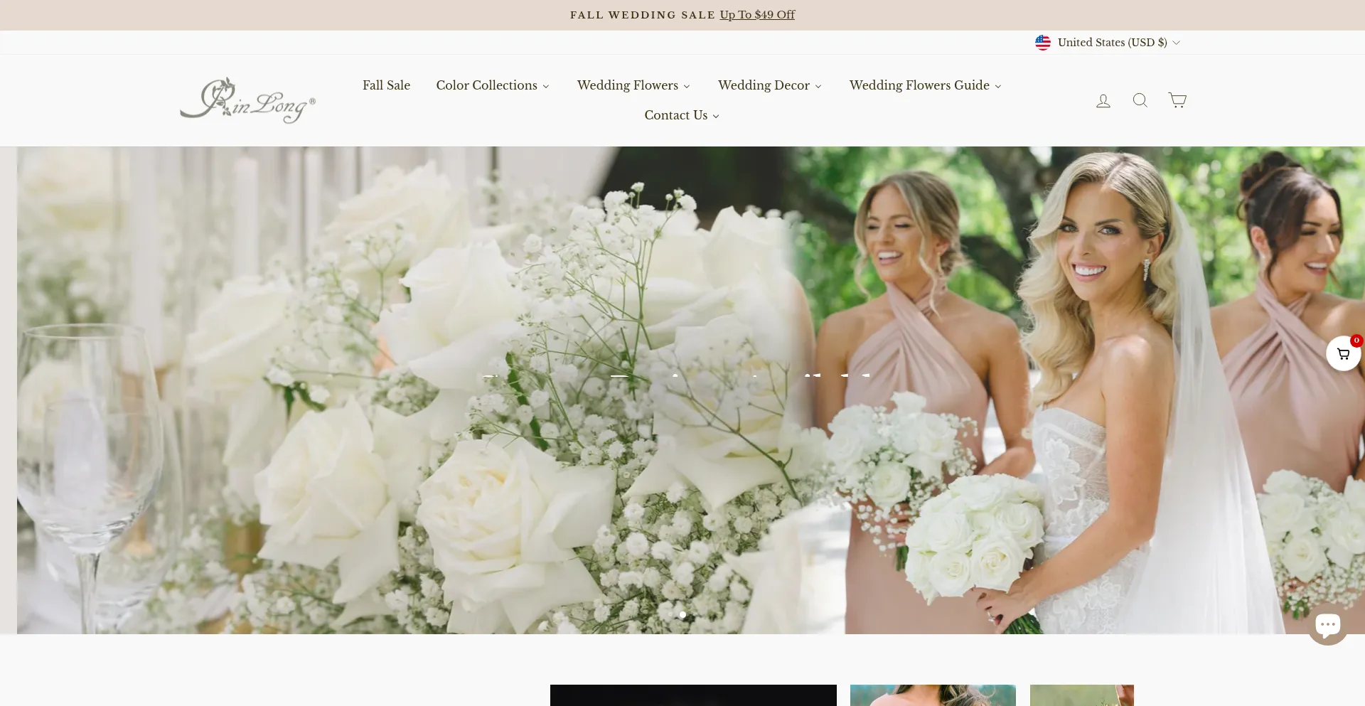 Website screenshot of Rinlongflower.com