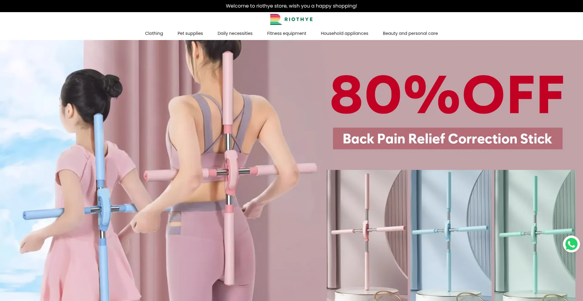 Website screenshot of Riothye.com