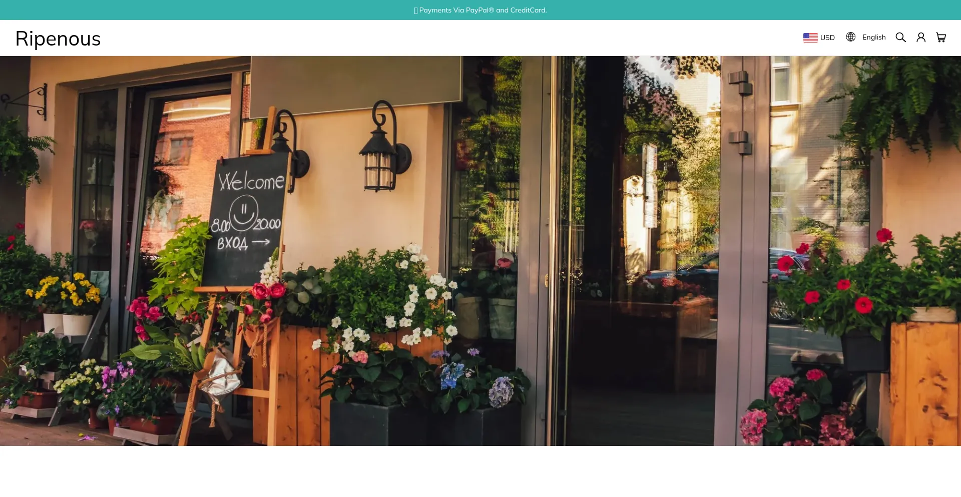 Website screenshot of Ripenous.com