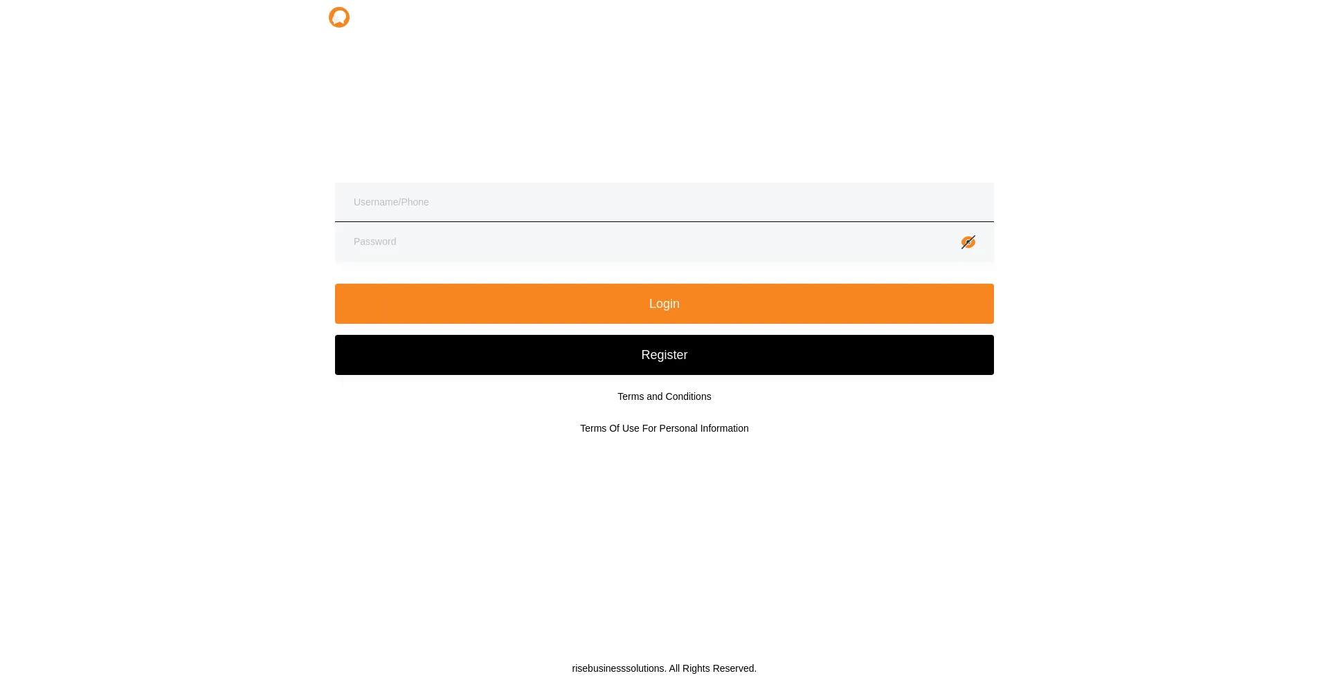 Website screenshot of Risebusinesssolutions.icu