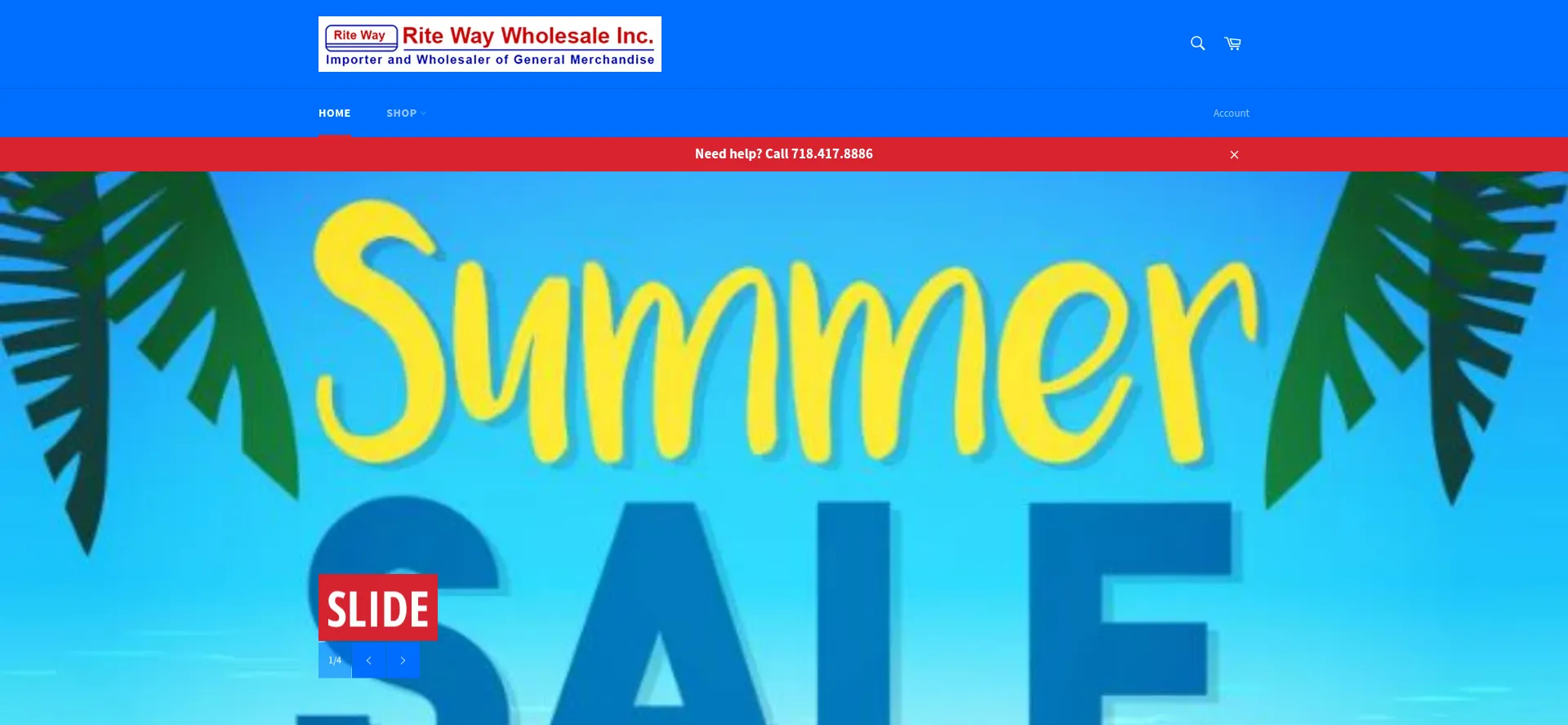 Ritewaywholesale.com Screenshot