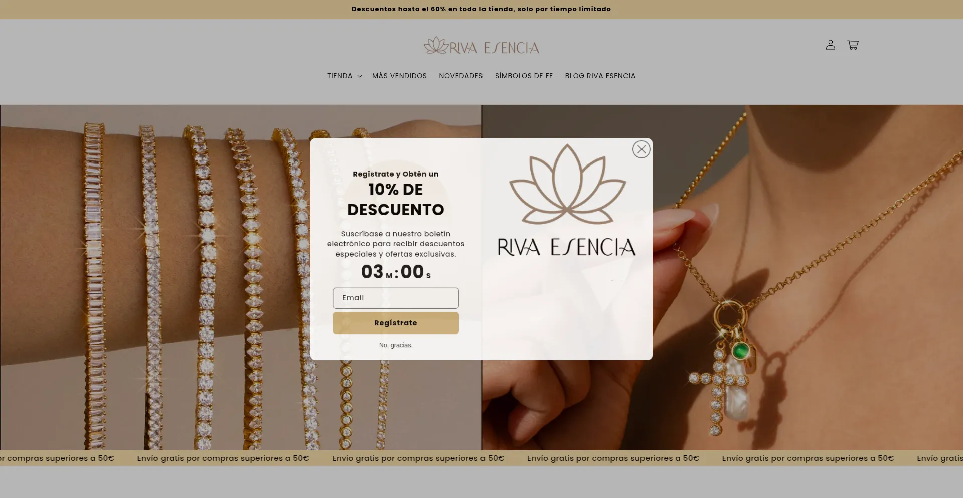 Rivabeautyshop.com Screenshot