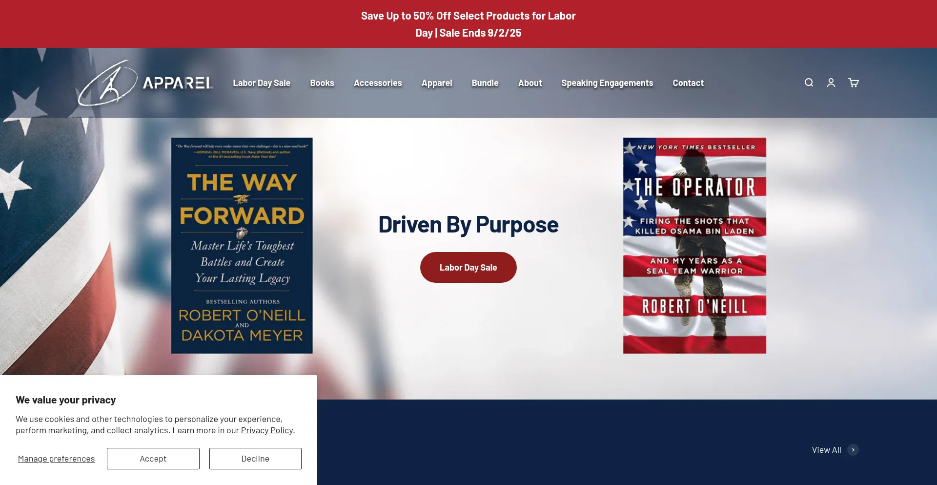 Website screenshot of Rjoapparel.com