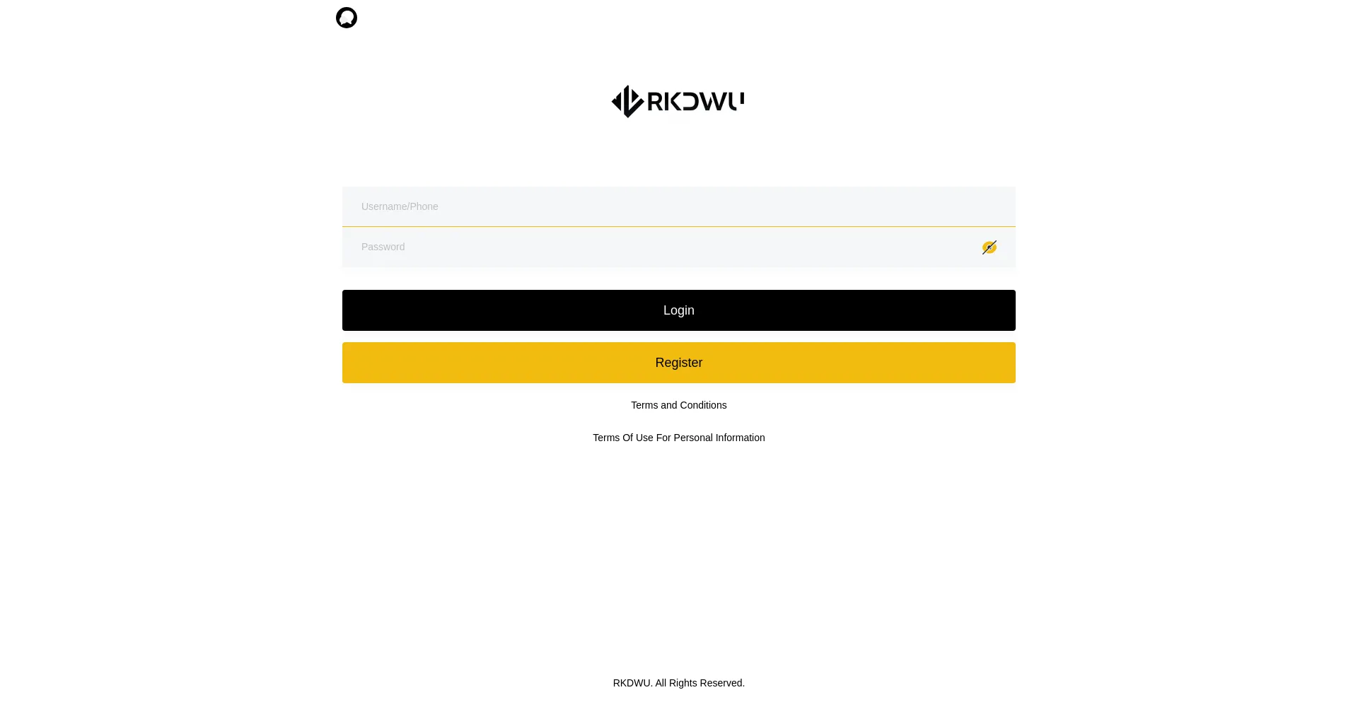 Website screenshot of Rkdwumall.blog