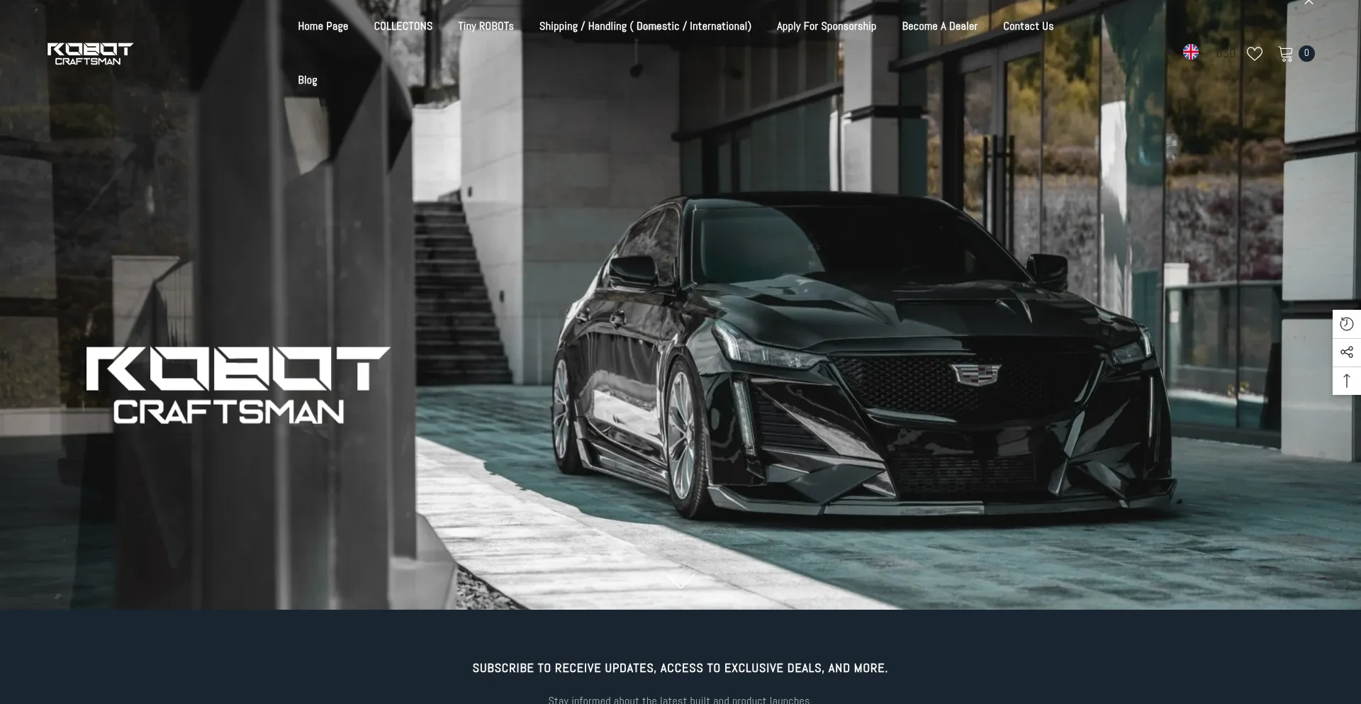 Website screenshot of Robotcraftsman.com
