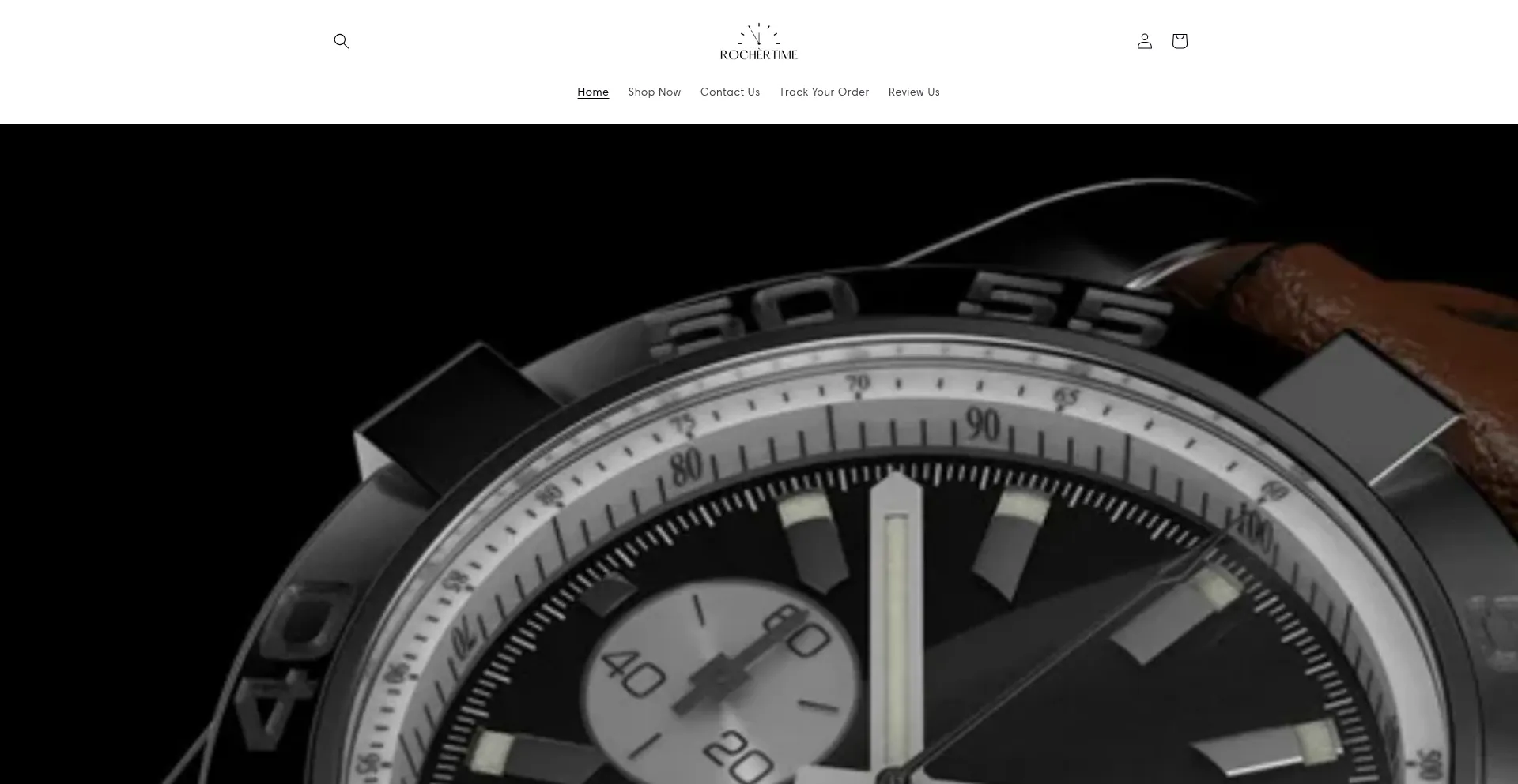 Website screenshot of Rochertime.shop