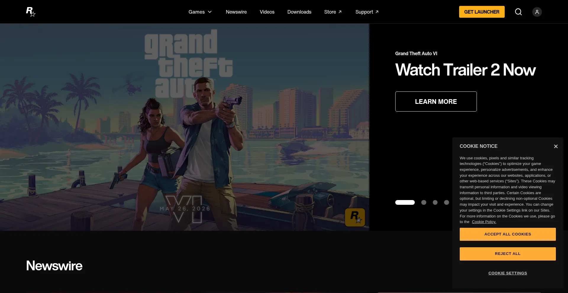 Rockstar.com Screenshot