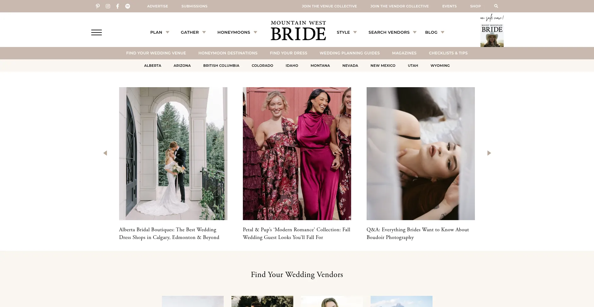 Rockymountainbride.com Screenshot