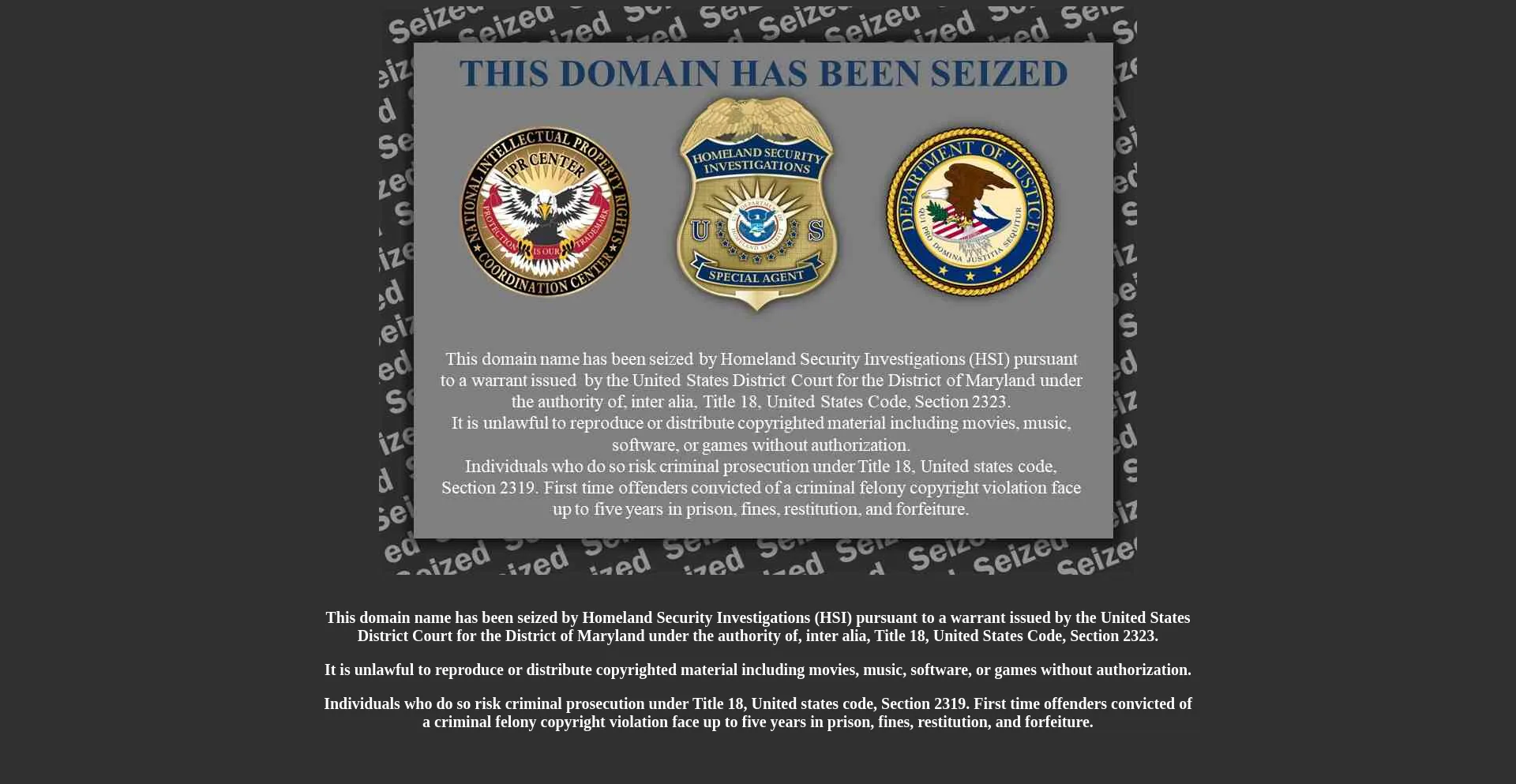 Website screenshot of Rojadirecta.me