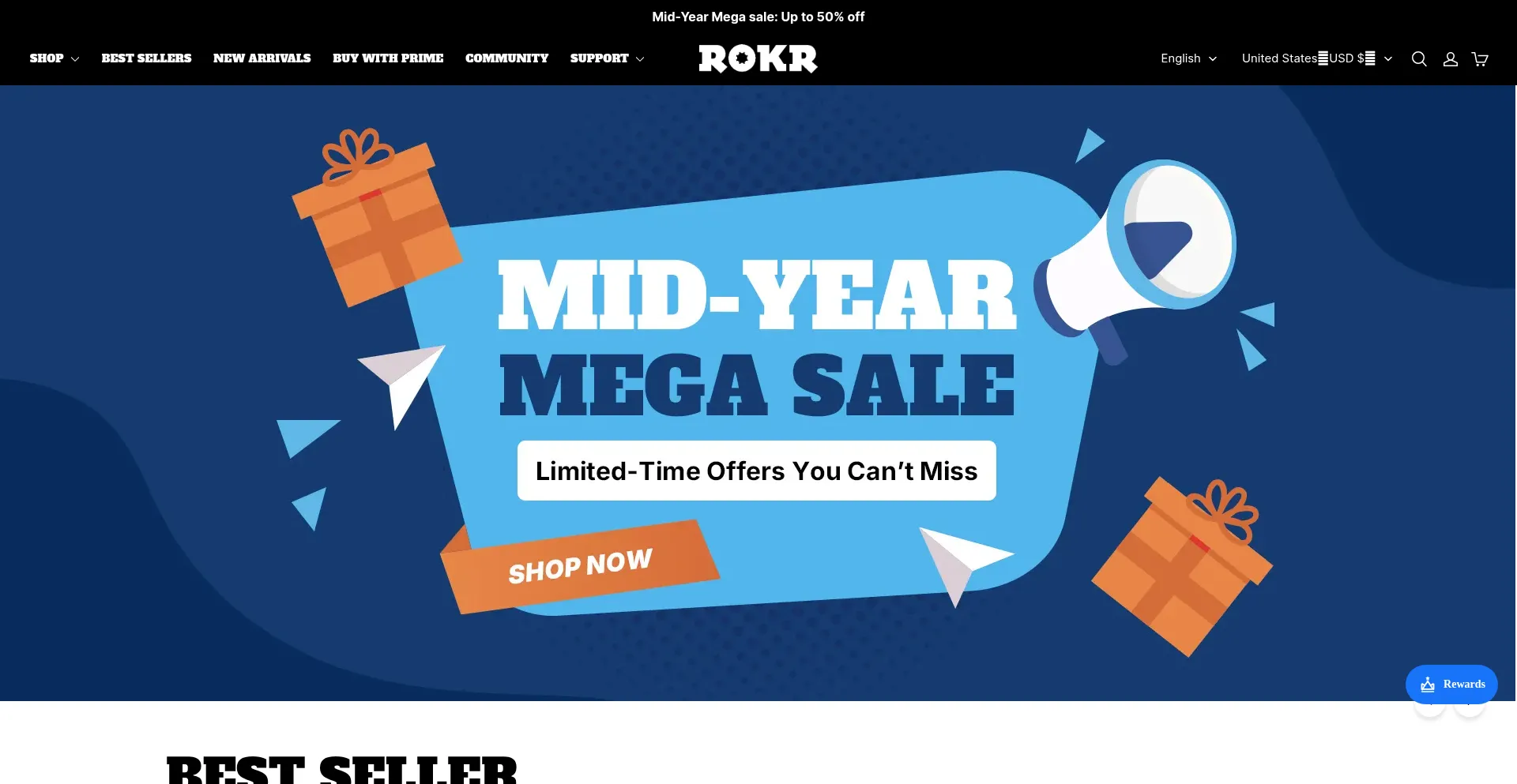 Website screenshot of Rokronline.com