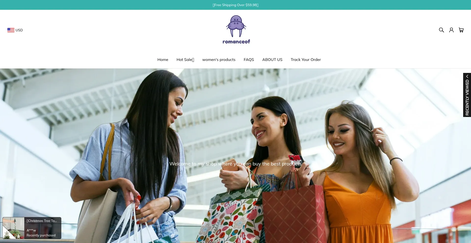 Romanceof.com Screenshot