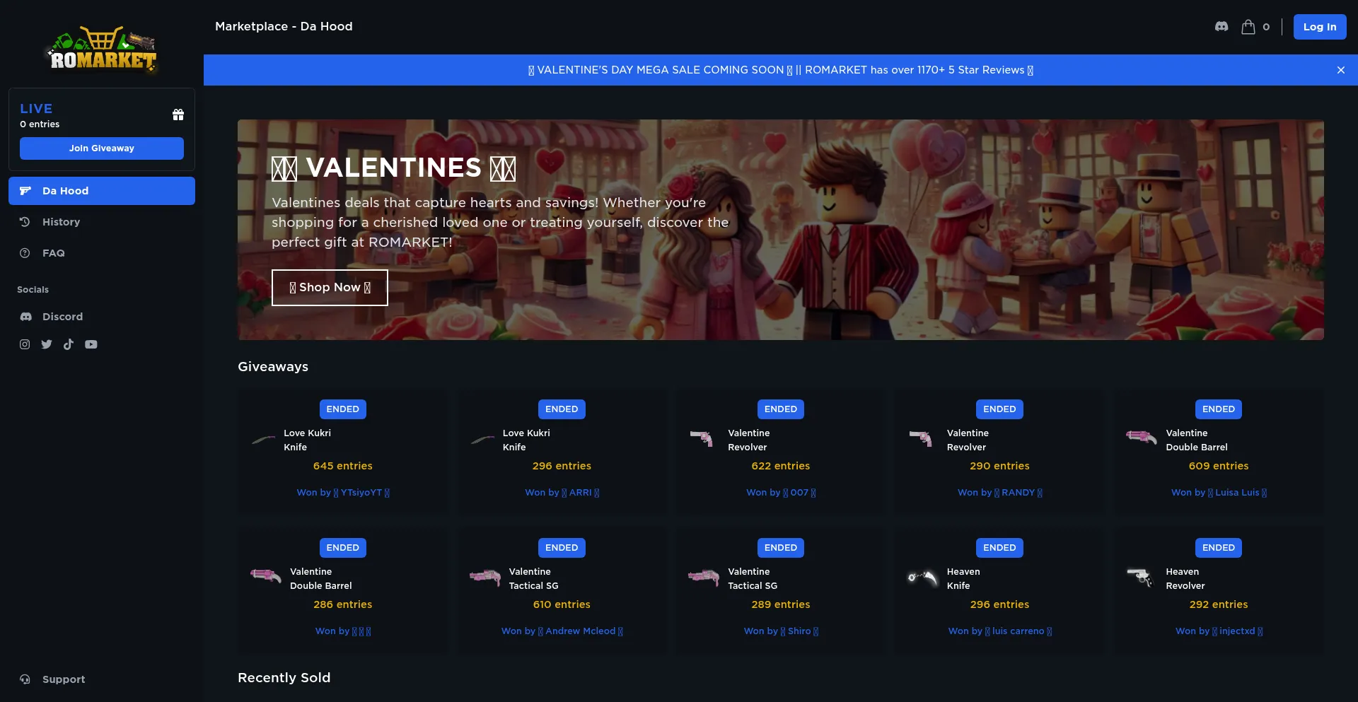 Romarket.co Screenshot