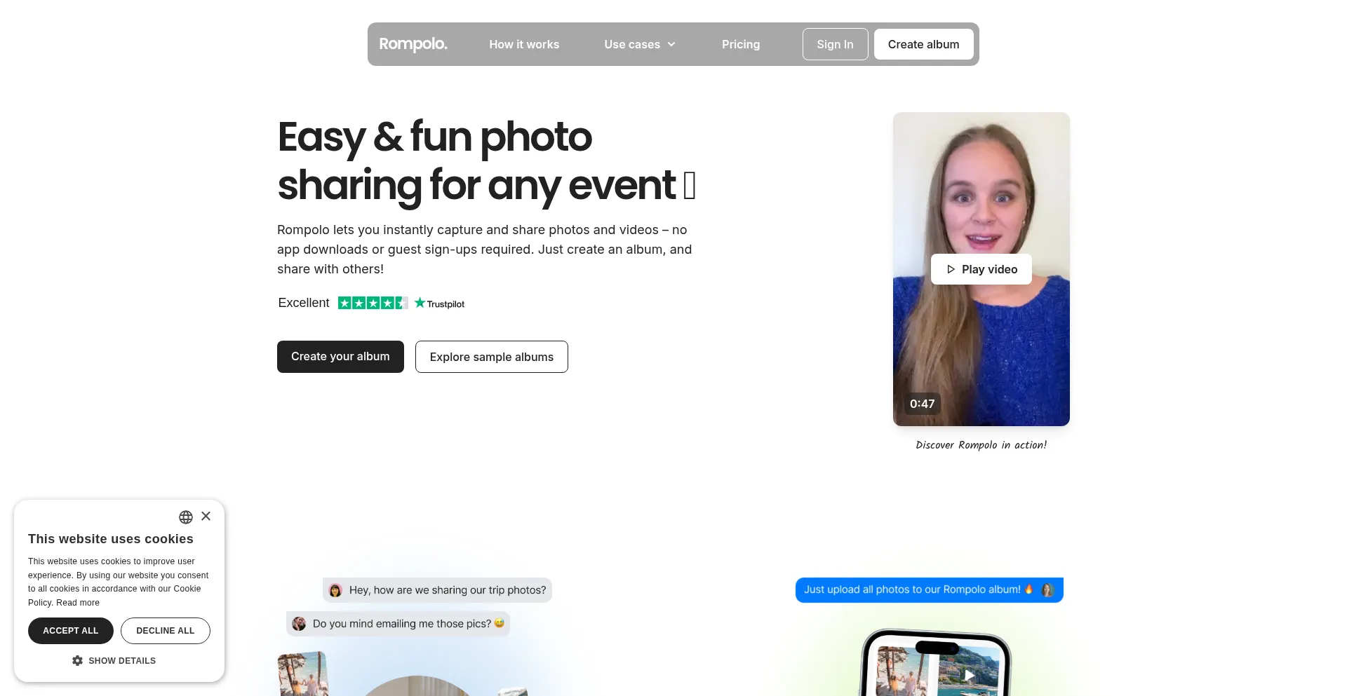 Website screenshot of Rompolo.com