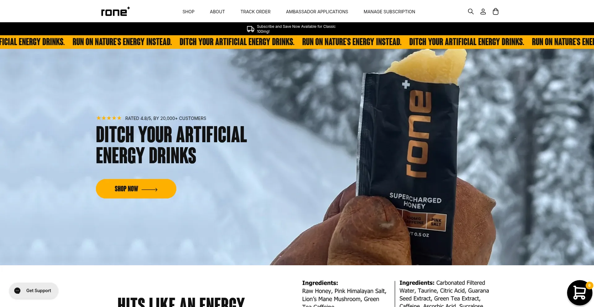 Ronenutrition.com Screenshot