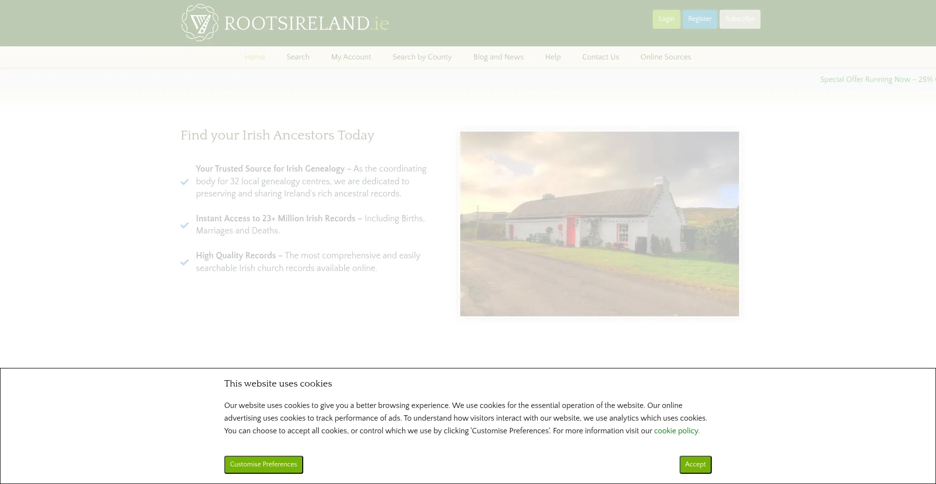 Rootsireland.ie 安全可靠吗？