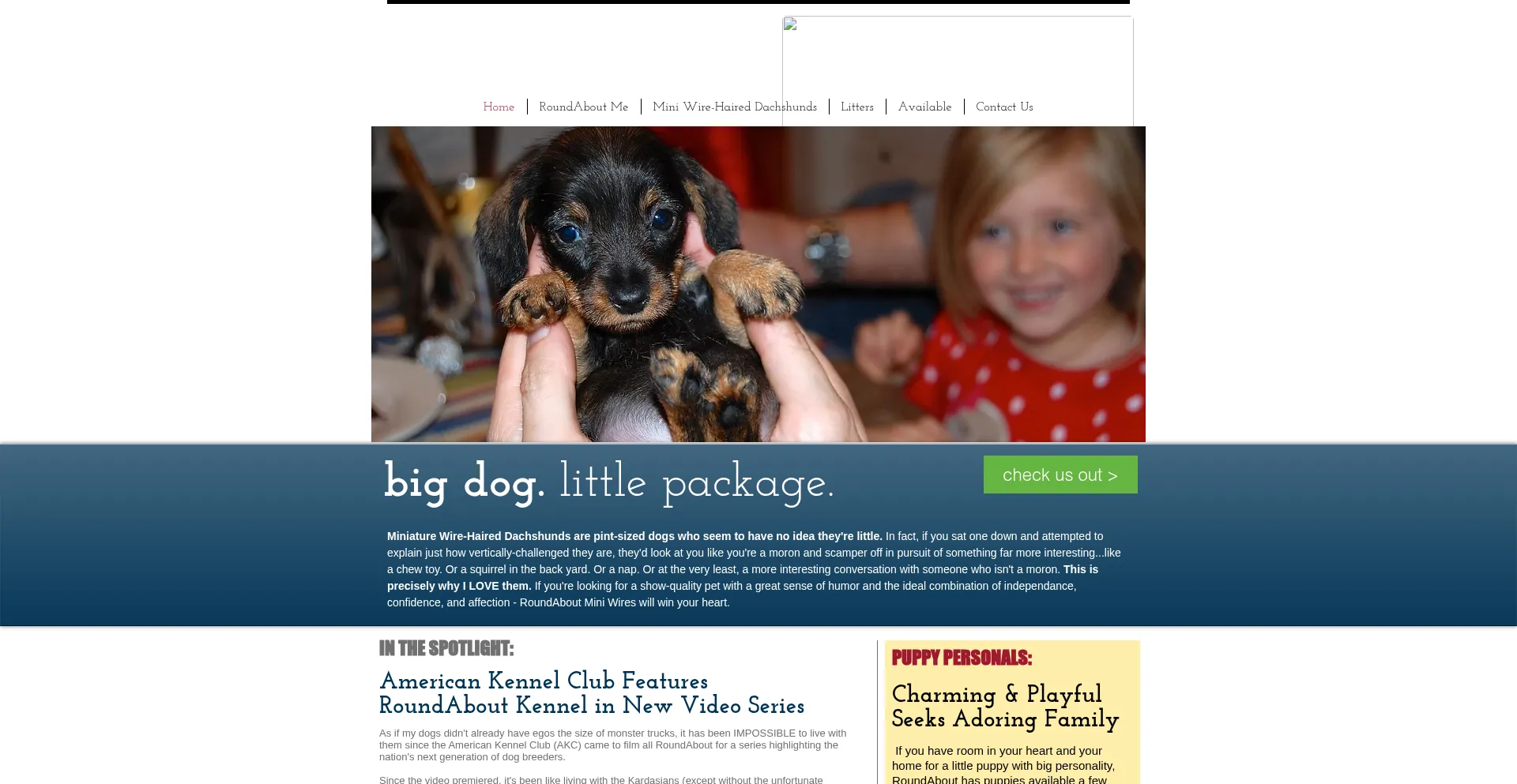 Roundaboutkennel.com Screenshot