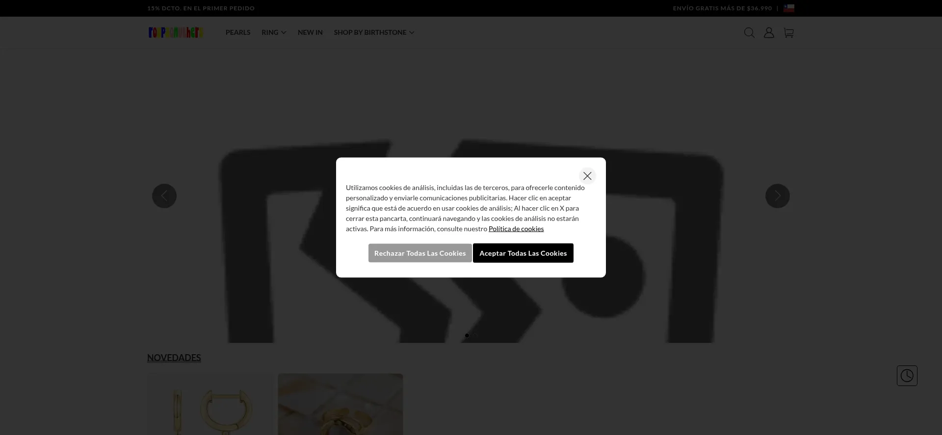 Website screenshot of Roupaomulhers.shop