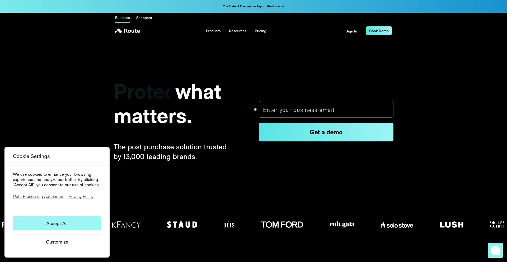 Route.com Screenshot